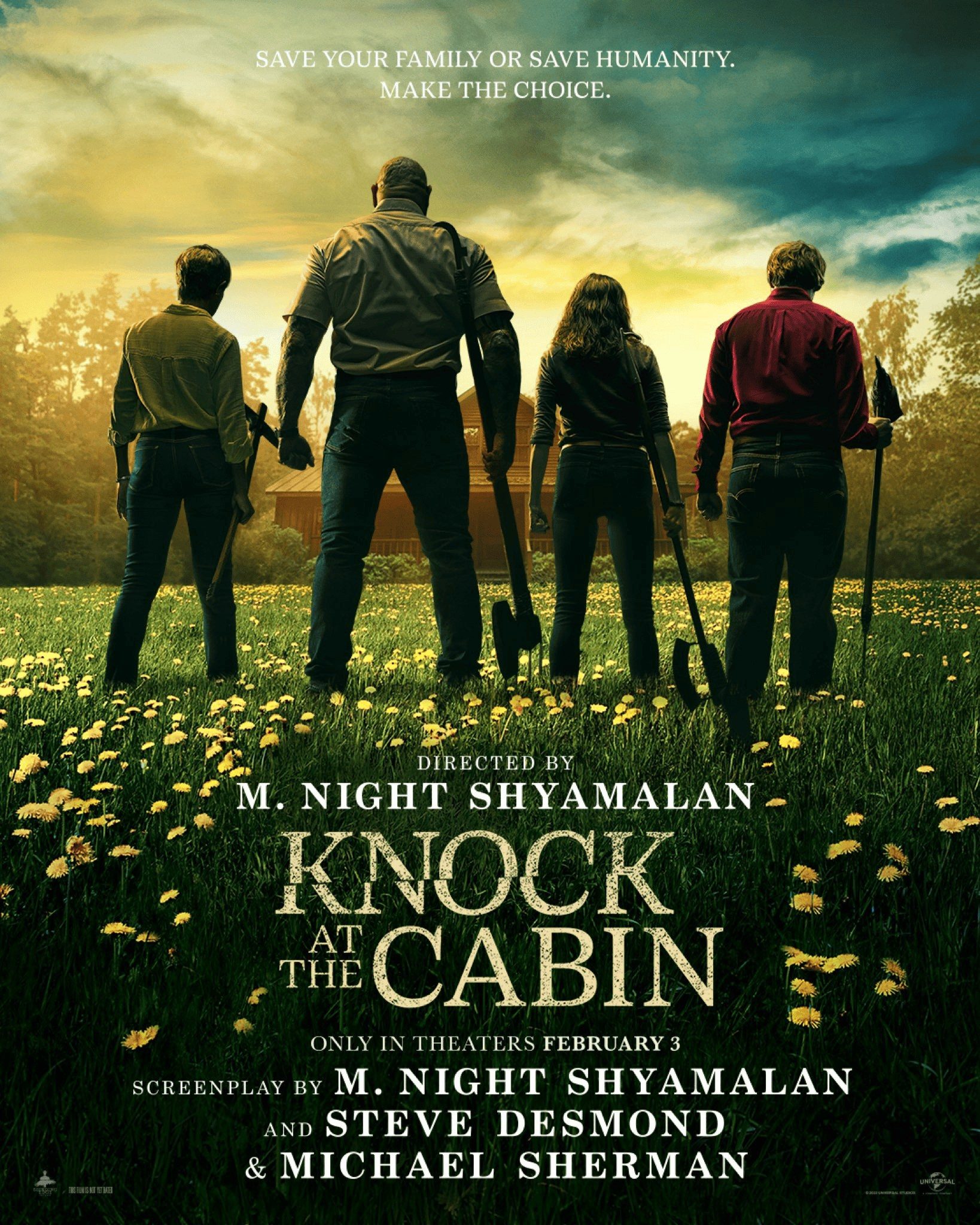 پوستر Knock at the Cabin