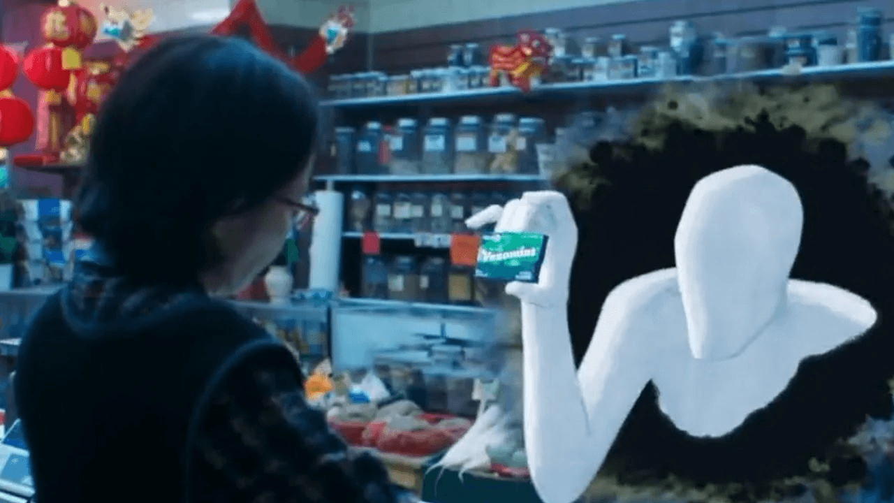 اسپات در فروشگاه محلی در Across the Spider-Verse