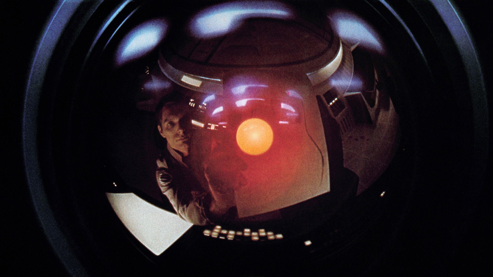 تقابل دیو بومن و هال ۹۰۰۰ در فیلم 2001: A Space Odyssey